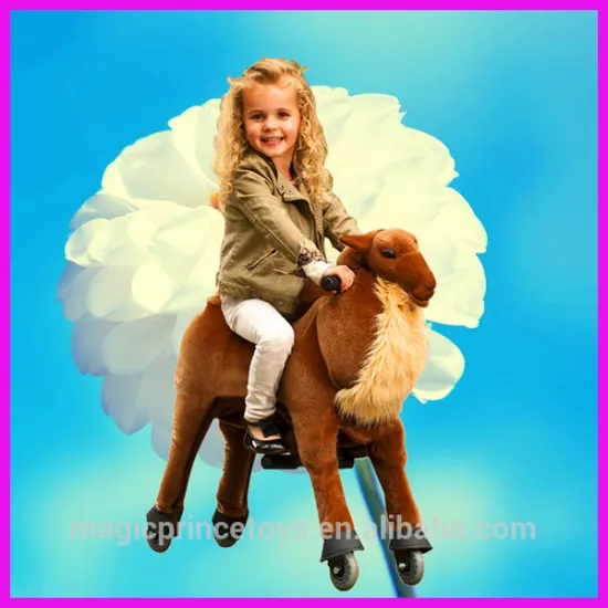 (EN71&ASTM&CE)~(Pass!!)~Animal scooters in mall pony scooter/Plush ride on animal toys sponge inside /CB-8 Brown desert camel