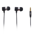 Stereo bass logam kabel OEM di telinga earphone