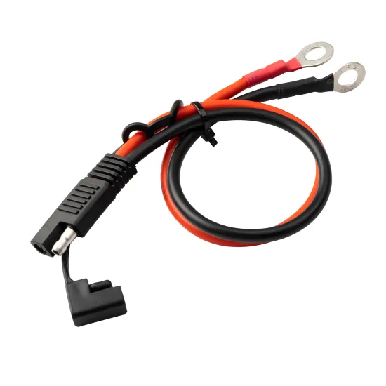 10 AWG SAE to O-Ring Terminal Connectors: Quick-Disconnect Wiring, Battery Charging Cable for Motorcycle, Car, and RV