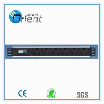 19 inch South Africa type 6ways PDU circuit breaker for cabinet (power distribution unit)