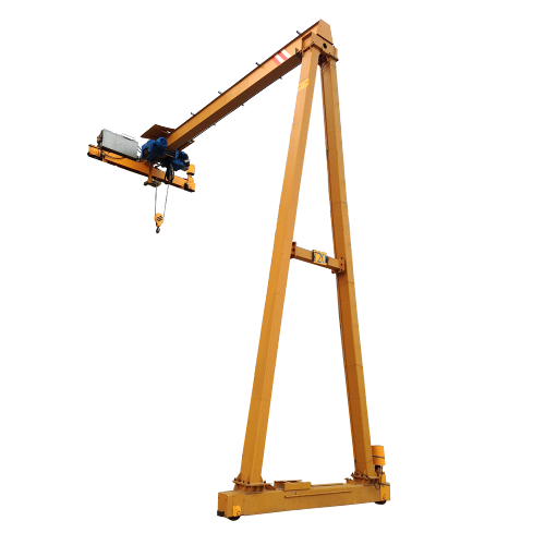 semi gantry crane with electric hoist