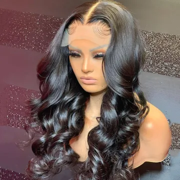 Cheap Raw Brazilian Virgin Body Wave Human Hair Hd Full Lace Front Wig Swiss Lace Frontal Closure Wig Human Hair For Black Women