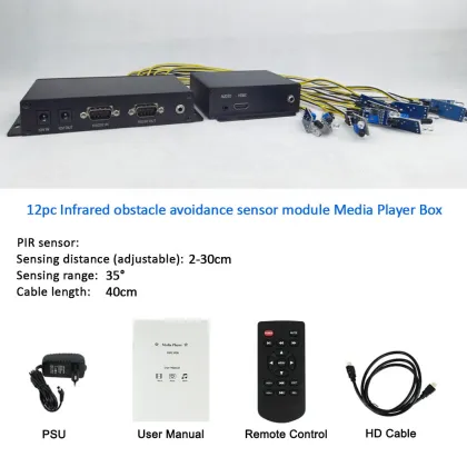 8G MPC1920-12L Media Player Box for Digital Signage and LCD Advertising Screens