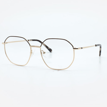 Bingkai Optik Wanita Polygon Square Metal