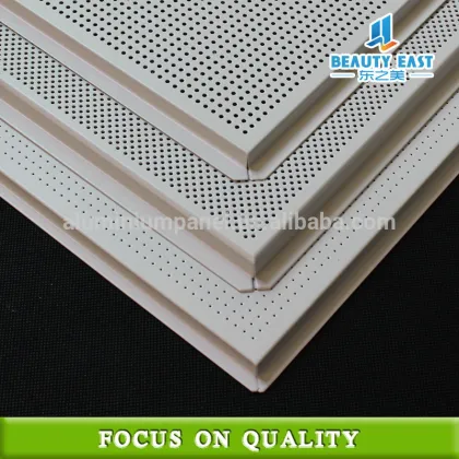 Square metal ceiling perforated aluminum false ceiling