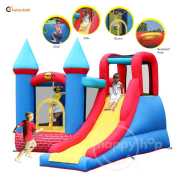 Happy hop Red Bricks Castle-9007 Jumping and Sliding Bouncer 2013 New Design