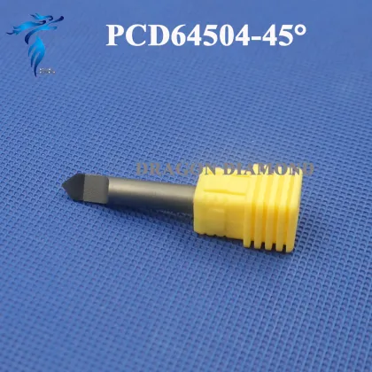 PCD CNC router bits, 6mm Diamond Router Bits, 45degree Stone/granite marble engraving bits