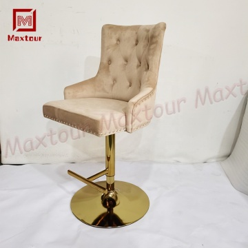 Nordic High Bentwood Counter Kitchen Swivel Bar Chair