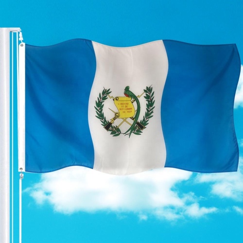 digital printing banner flying Guatemala flag