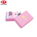 caja de ropa interior y bufanda de embalaje de papel rosa