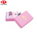 pink paper packaging underwear and scarf box