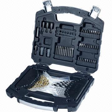 74-piece combination drill and bit set, includes countersink and magnetic holder