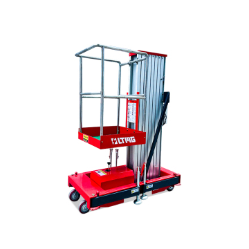 Plataforma de elevación aérea hidráulica de aleación de aluminio de fábrica bajo (6m-10m-10m altura de elevación)
