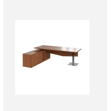 Modern steel office desk with locking drawers