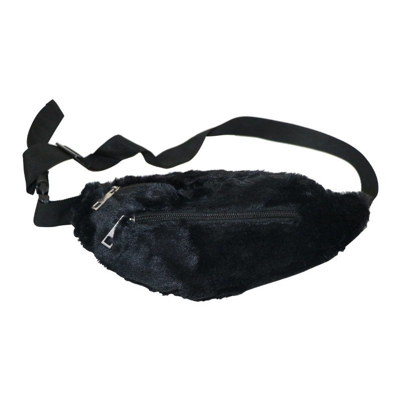 Noir en peluche Fanny Pack Confort léger des enfants Fanny Pack