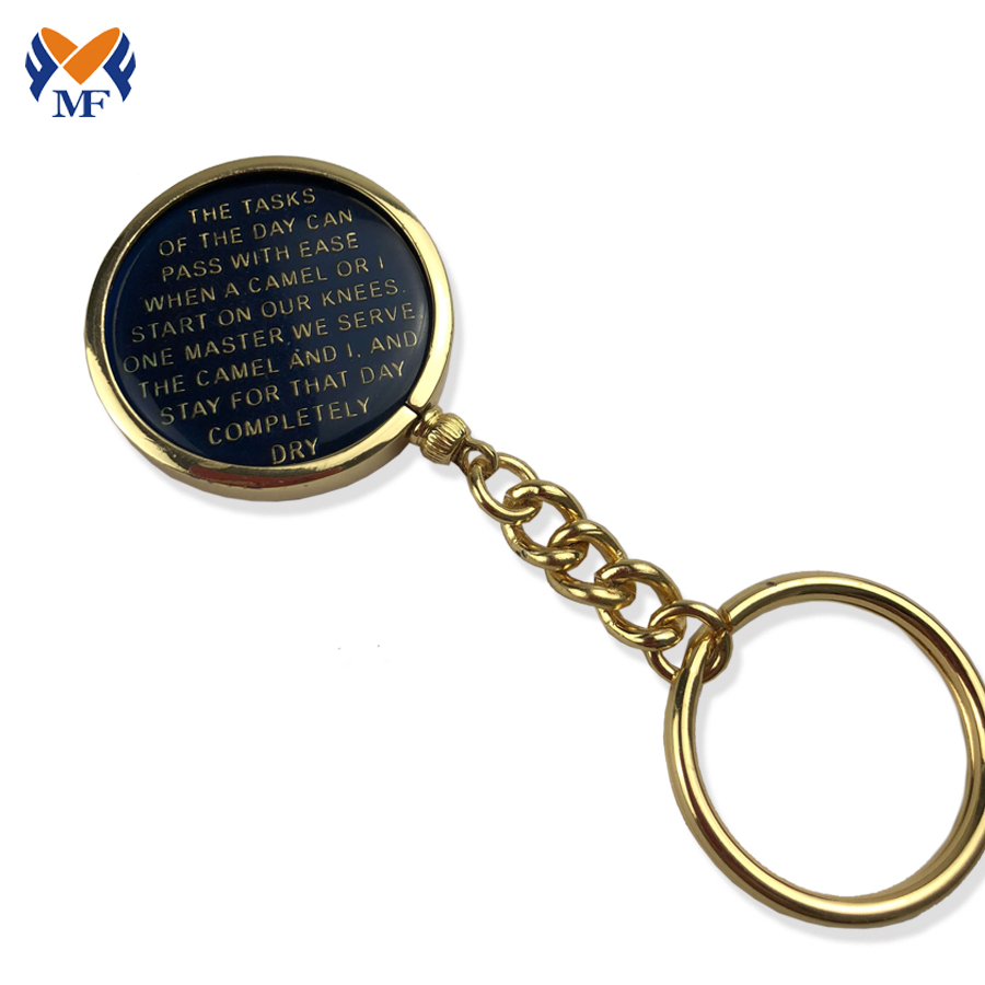 Insert metal aa diy coin keychain holder