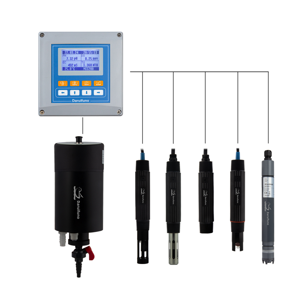 RS485 4 ช่องสัญญาณ Multi พารามิเตอร์คุณภาพน้ำมิเตอร์