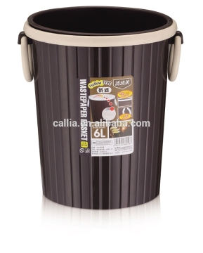 wholesale Novelty round Home Plastic garbage bin with handle