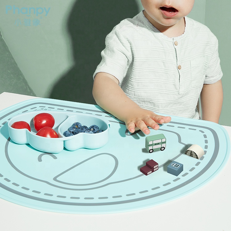 Tapis pour assiette d&#39;alimentation en silicone pour enfants Amazon