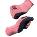Pink Stretch Foam Gloves for Work Protection