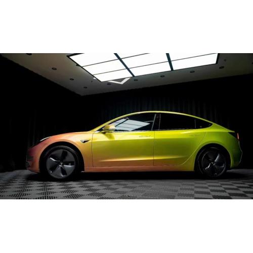 High gloss PET lemon honey car Vinyl