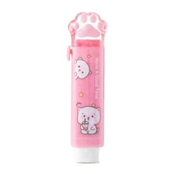 かわいいカワイイ猫ポー消しゴム - 子供のためのスライド格納式の文房具