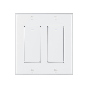 Smart Switch US 2 Gang 2 Ways Alexa Light Wall Switch With Mobile APP Smart Light US Wifi Touch Wifi Power Switch