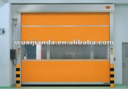 SEW motor controlled fabric high speed rolling shutter doors
