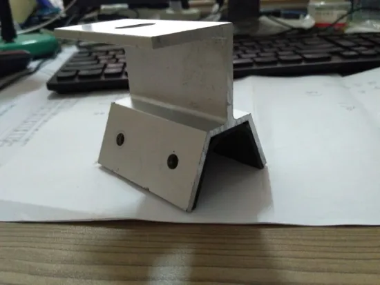 Anodized aluminum T-shaped clamps rooftops