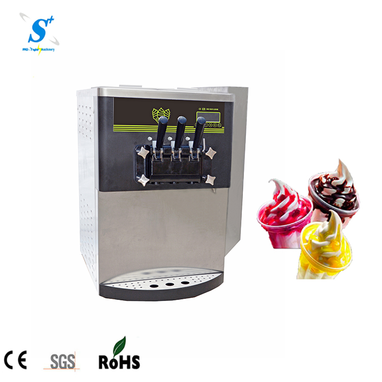 Counter top frozen yogurt pre cooling ice cream machine soft serve