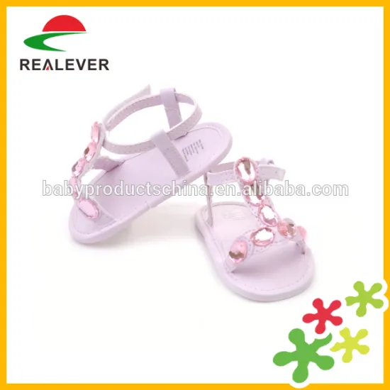 Wholesale newborn pink baby girl sandals