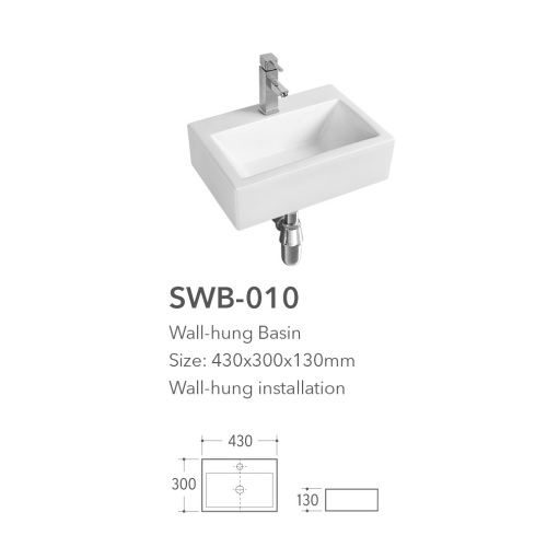 lavabo de pared nz estrecho sin desbordamiento