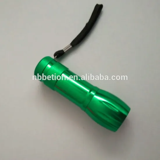 Aluminium alloy 3AAA Battery mini 9 LED torch flashlight