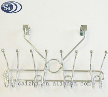 2016 New arrival metal over the door mounted hanging coat hooks from china