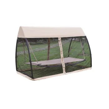 Leisure Outdoor Hammock Swing Bed with Gazebo Canopy and Mosquito Net