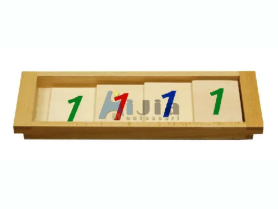 Montessori material Introduction to Decimal Symbol
