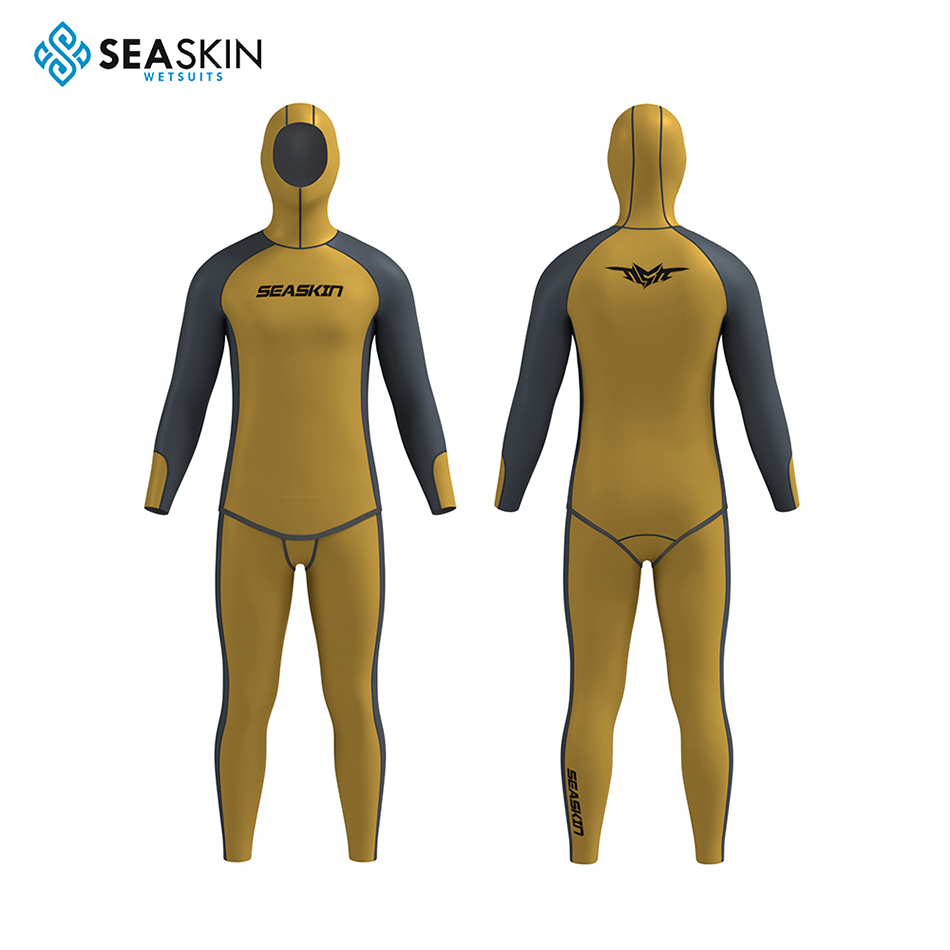 Seaskin Two Piece Wetsuit ชุดดำน้ำแบบกำหนดเองของผู้ชาย