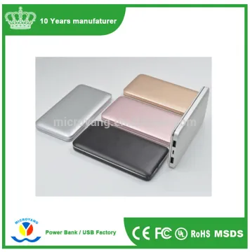 Ultra-thin Aluminum Alloy Power Bank 4000mAh with Intelligent Hibernation Function