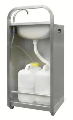 Outdoor hand washing cabinet