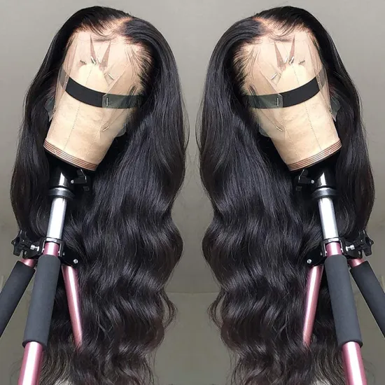 Uniky Raw Mink Brazilian Virgin Body Wave Human Hair Transparent Lace Frontal Wig Cheap Full Hd Lace Front Wig For Black Wome