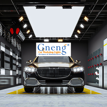 Boîte d'éclairage LED de logo personnalisable pour les baies de service automobile garage et automobile commercial
