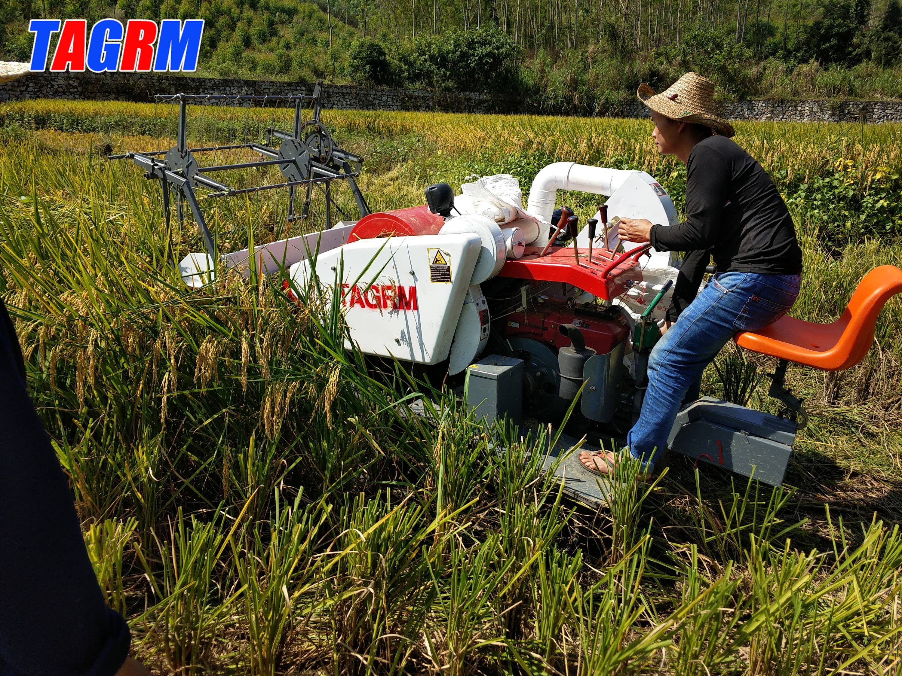4lz-1.2 rice harveting machine