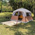 6 Person Cabin Tent with 5 Mesh Windows