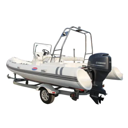 2019 Bestselling Taiwan Hypalon Fiberglass Rigid Hull Boat 6.80m with CE Certification