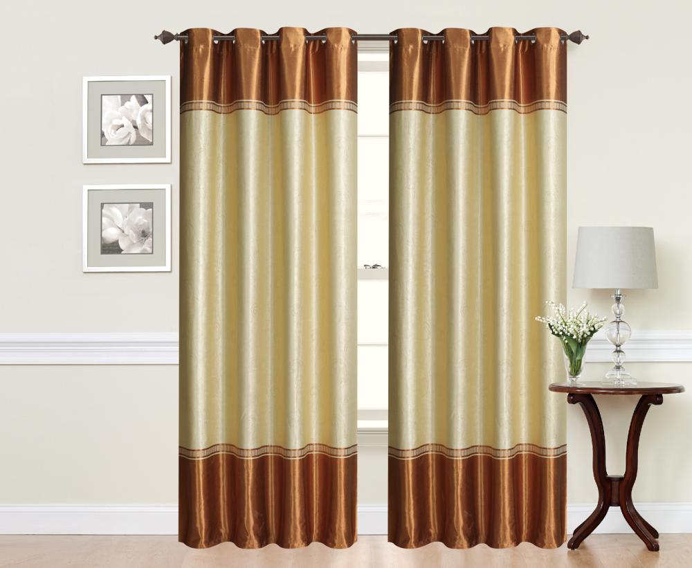 Panel de cortina opaco en relieve de fábrica Factory Embossed Blackout Curtain Panel