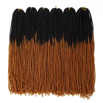 Straight Goddess Faux Locs Crochet locs Synthetic Crochet Braids Hair Extension for Black Women