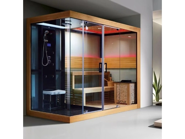 Modern sauna and shower room interior design