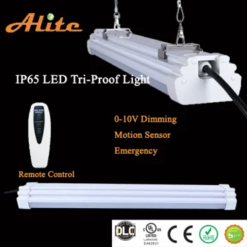 Indoor Lobby tri-proof light fixture, sensor triproof light with remote control