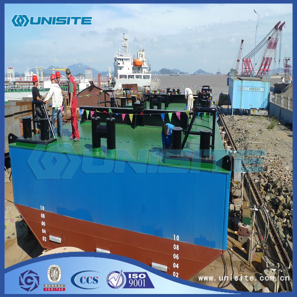 Marine float pontoons for dredging construction