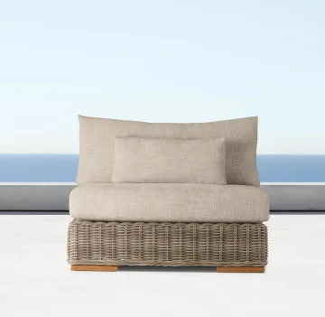 Hot Sale Outdoor Garden Rattan Sofa for Villa and Hotel Lobby